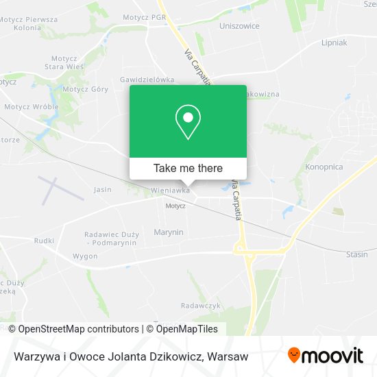 Warzywa i Owoce Jolanta Dzikowicz map