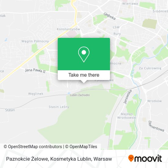 Paznokcie Żelowe, Kosmetyka Lublin map