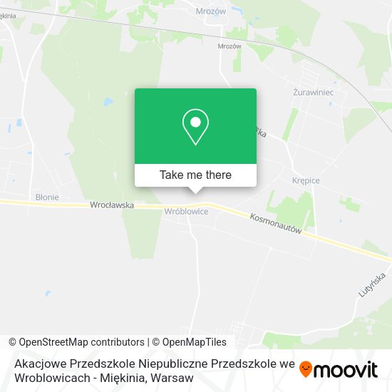 Akacjowe Przedszkole Niepubliczne Przedszkole we Wroblowicach - Miękinia map