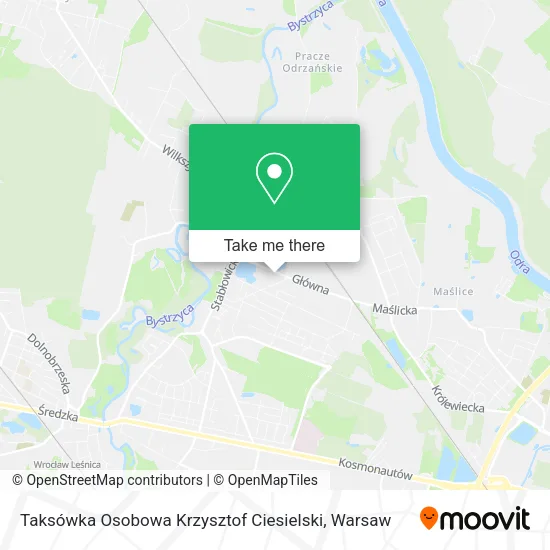 Карта Taksówka Osobowa Krzysztof Ciesielski