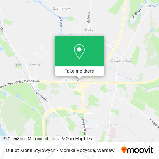 Outlet Mebli Stylowych - Monika Różycka map