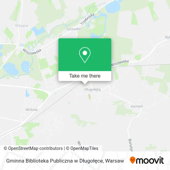 Карта Gminna Biblioteka Publiczna w Długołęce