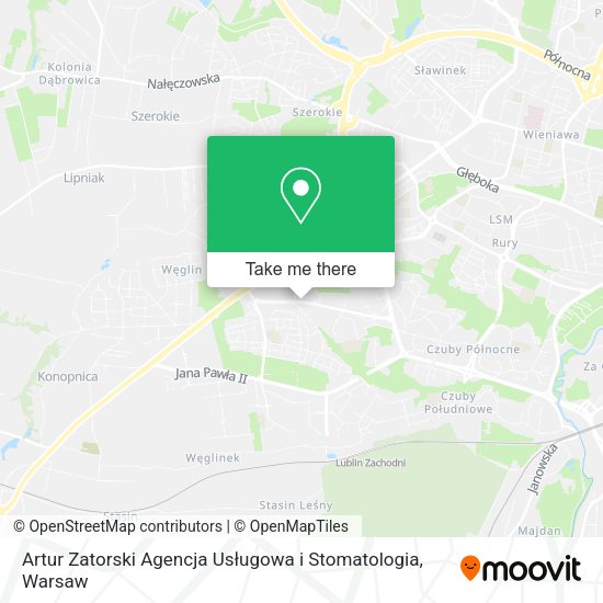 Artur Zatorski Agencja Usługowa i Stomatologia map