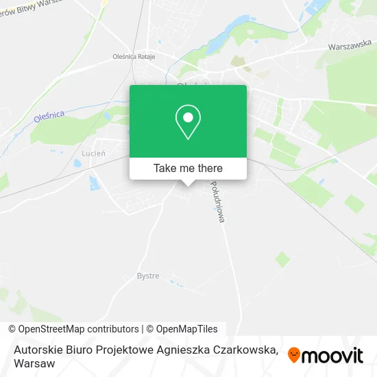 Карта Autorskie Biuro Projektowe Agnieszka Czarkowska