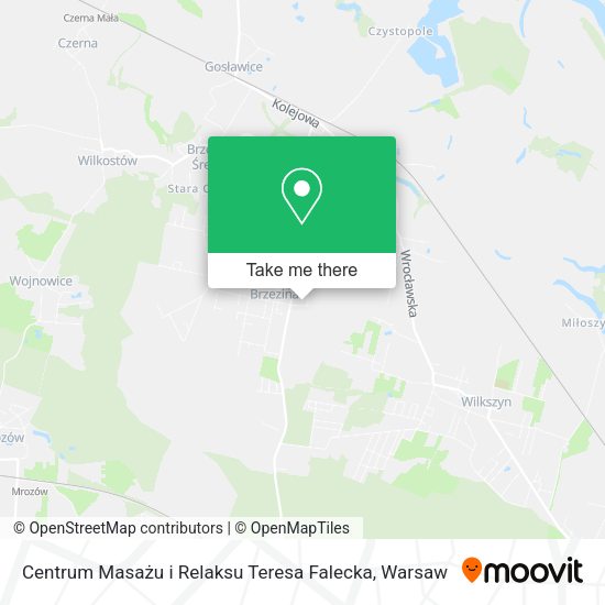 Centrum Masażu i Relaksu Teresa Falecka map