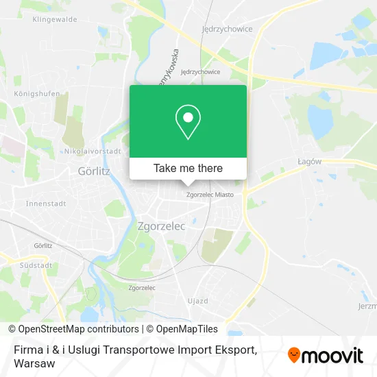 Карта Firma i & i Uslugi Transportowe Import Eksport