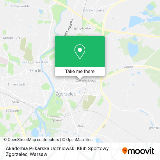 Akademia Piłkarska Uczniowski Klub Sportowy Zgorzelec map