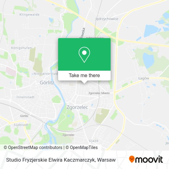 Studio Fryzjerskie Elwira Kaczmarczyk map