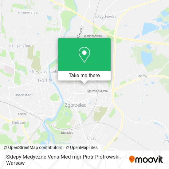 Карта Sklepy Medyczne Vena Med mgr Piotr Piotrowski