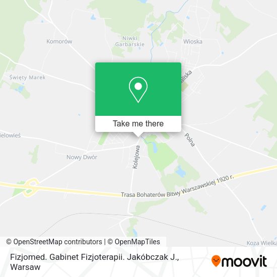 Fizjomed. Gabinet Fizjoterapii. Jakóbczak J. map