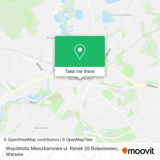 Карта Wspólnota Mieszkaniowa ul. Rynek 26 Bolesławiec