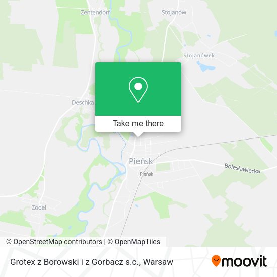 Grotex z Borowski i z Gorbacz s.c. map