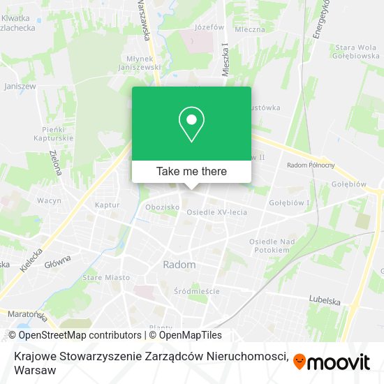 Карта Krajowe Stowarzyszenie Zarządców Nieruchomosci