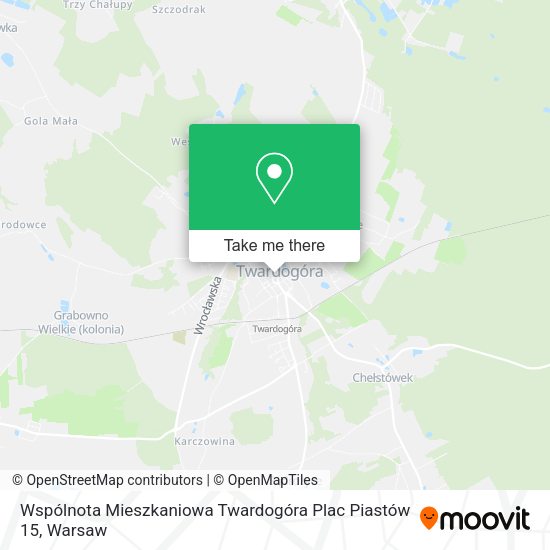 Wspólnota Mieszkaniowa Twardogóra Plac Piastów 15 map