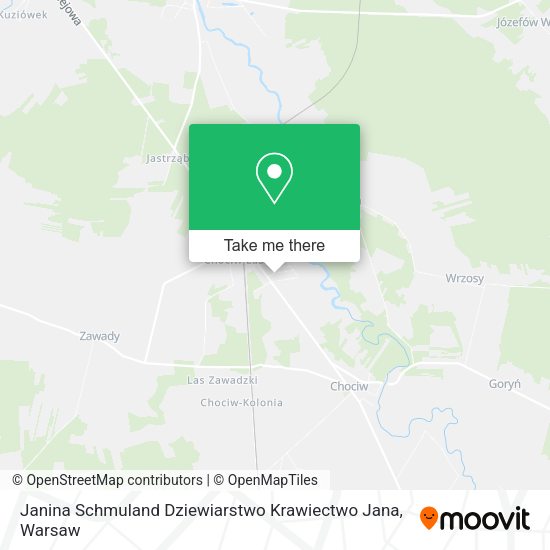 Janina Schmuland Dziewiarstwo Krawiectwo Jana map