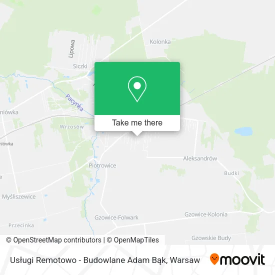 Карта Usługi Remotowo - Budowlane Adam Bąk