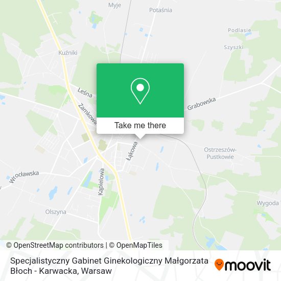 Specjalistyczny Gabinet Ginekologiczny Małgorzata Błoch - Karwacka map