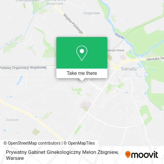 Prywatny Gabinet Ginekologiczny Melon Zbigniew map