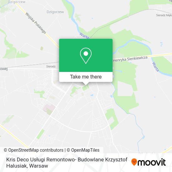 Kris Deco Usługi Remontowo- Budowlane Krzysztof Halusiak map