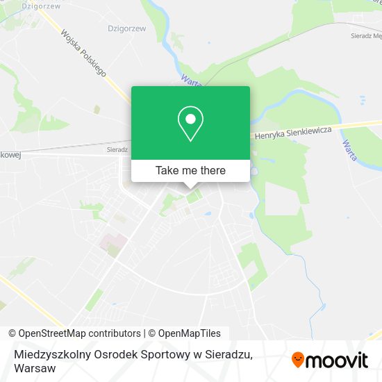 Miedzyszkolny Osrodek Sportowy w Sieradzu map