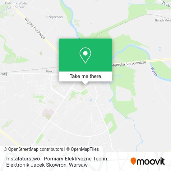 Instalatorstwo i Pomiary Elektryczne Techn. Elektronik Jacek Skowron map