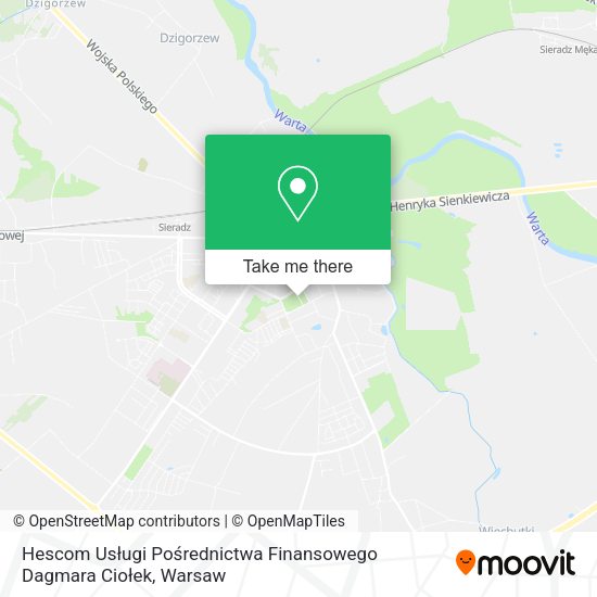 Hescom Usługi Pośrednictwa Finansowego Dagmara Ciołek map