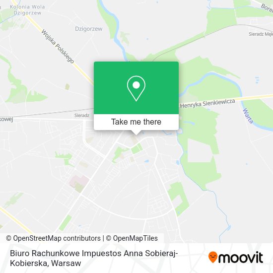 Biuro Rachunkowe Impuestos Anna Sobieraj-Kobierska map