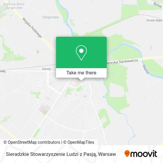 Sieradzkie Stowarzyszenie Ludzi z Pasją map