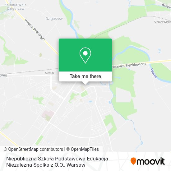 Niepubliczna Szkoła Podstawowa Edukacja Niezależna Spolka z O.O. map