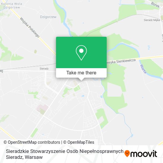 Sieradzkie Stowarzyszenie Osób Niepełnosprawnych Sieradz map