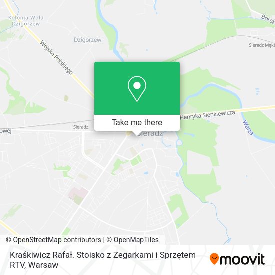 Kraśkiwicz Rafał. Stoisko z Zegarkami i Sprzętem RTV map