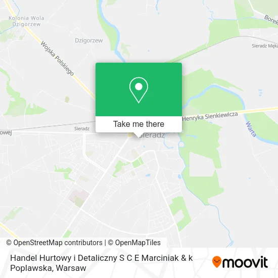 Карта Handel Hurtowy i Detaliczny S C E Marciniak & k Poplawska