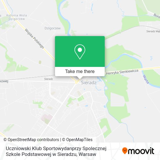 Uczniowski Klub Sportowydanprzy Spolecznej Szkole Podstawowej w Sieradzu map