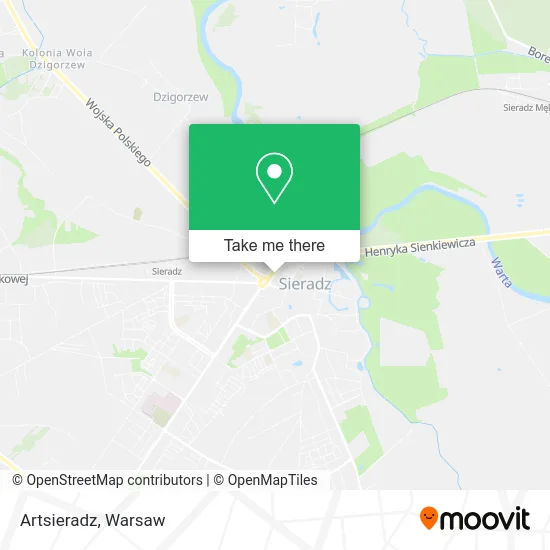 Карта Artsieradz
