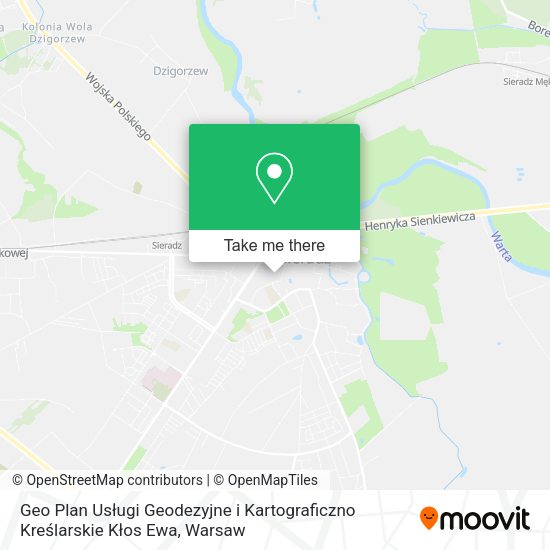 Geo Plan Usługi Geodezyjne i Kartograficzno Kreślarskie Kłos Ewa map