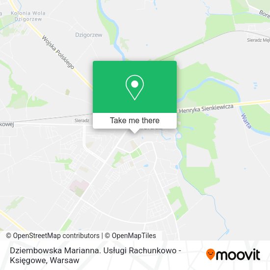 Dziembowska Marianna. Usługi Rachunkowo - Księgowe map