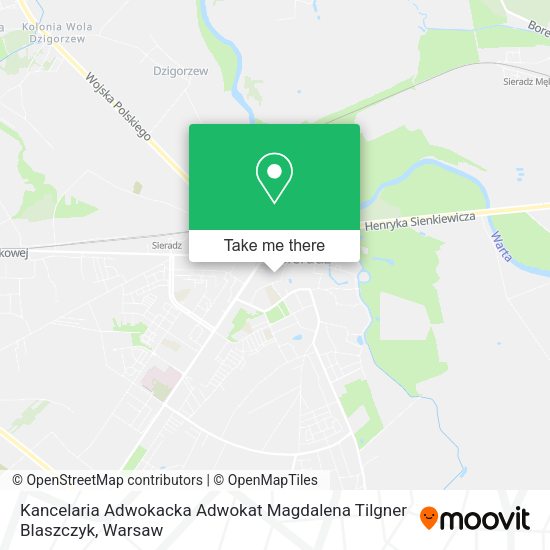 Kancelaria Adwokacka Adwokat Magdalena Tilgner Blaszczyk map