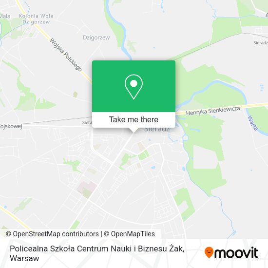 Policealna Szkoła Centrum Nauki i Biznesu Żak map