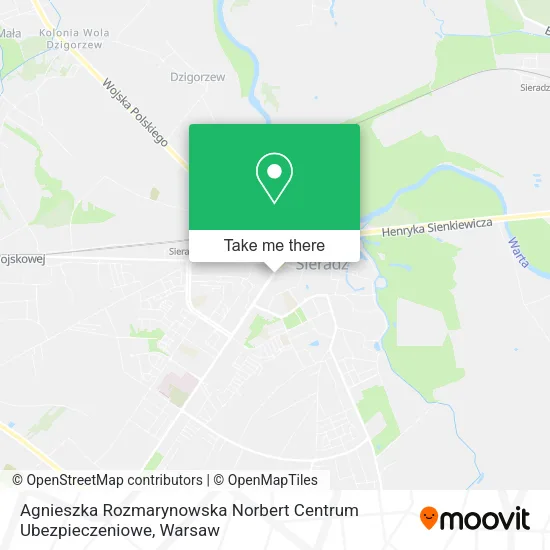 Карта Agnieszka Rozmarynowska Norbert Centrum Ubezpieczeniowe