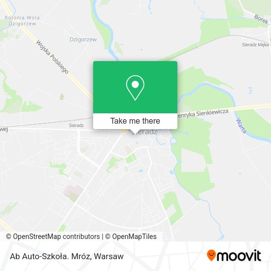 Ab Auto-Szkoła. Mróz map