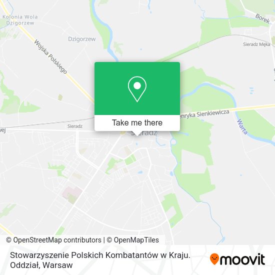 Карта Stowarzyszenie Polskich Kombatantów w Kraju. Oddział