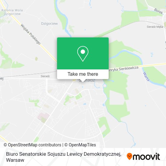 Biuro Senatorskie Sojuszu Lewicy Demokratycznej map