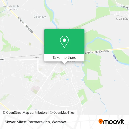 Карта Skwer Miast Partnerskich