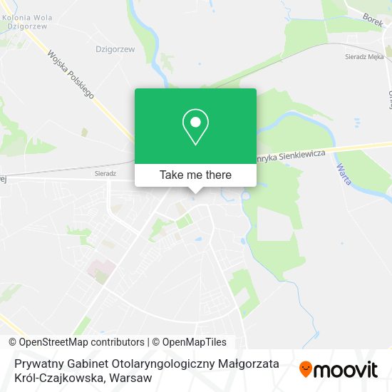 Prywatny Gabinet Otolaryngologiczny Małgorzata Król-Czajkowska map