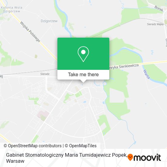 Gabinet Stomatologiczny Maria Tumidajewicz Popek map