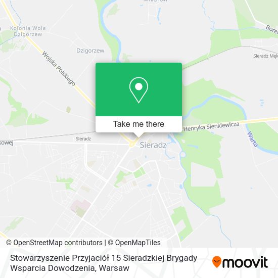 Stowarzyszenie Przyjaciół 15 Sieradzkiej Brygady Wsparcia Dowodzenia map