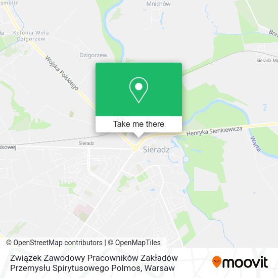 Związek Zawodowy Pracowników Zakładów Przemysłu Spirytusowego Polmos map