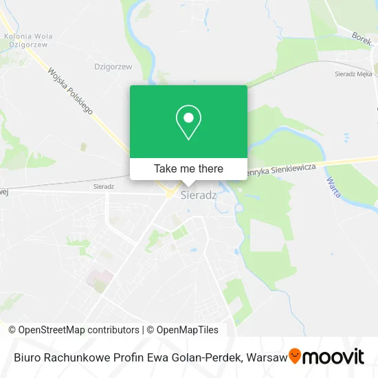 Карта Biuro Rachunkowe Profin Ewa Golan-Perdek
