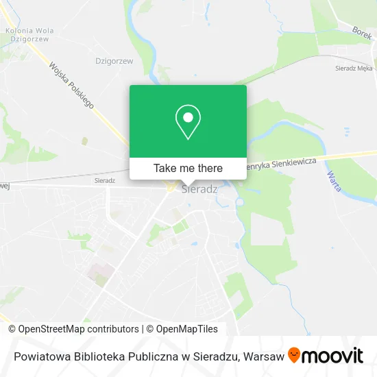 Powiatowa Biblioteka Publiczna w Sieradzu map