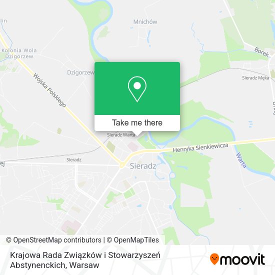 Krajowa Rada Związków i Stowarzyszeń Abstynenckich map